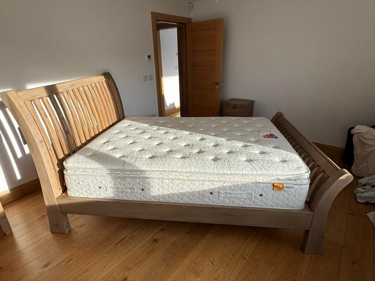 King size bedframe and Mattress.