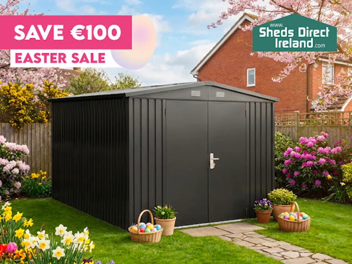 SALE Premium Apex 8x10 Garden Shed - Image 1