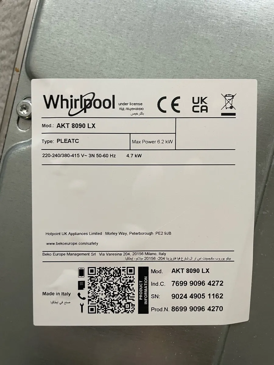 Electric Hob (Only 2 Weeks Use) - Image 3