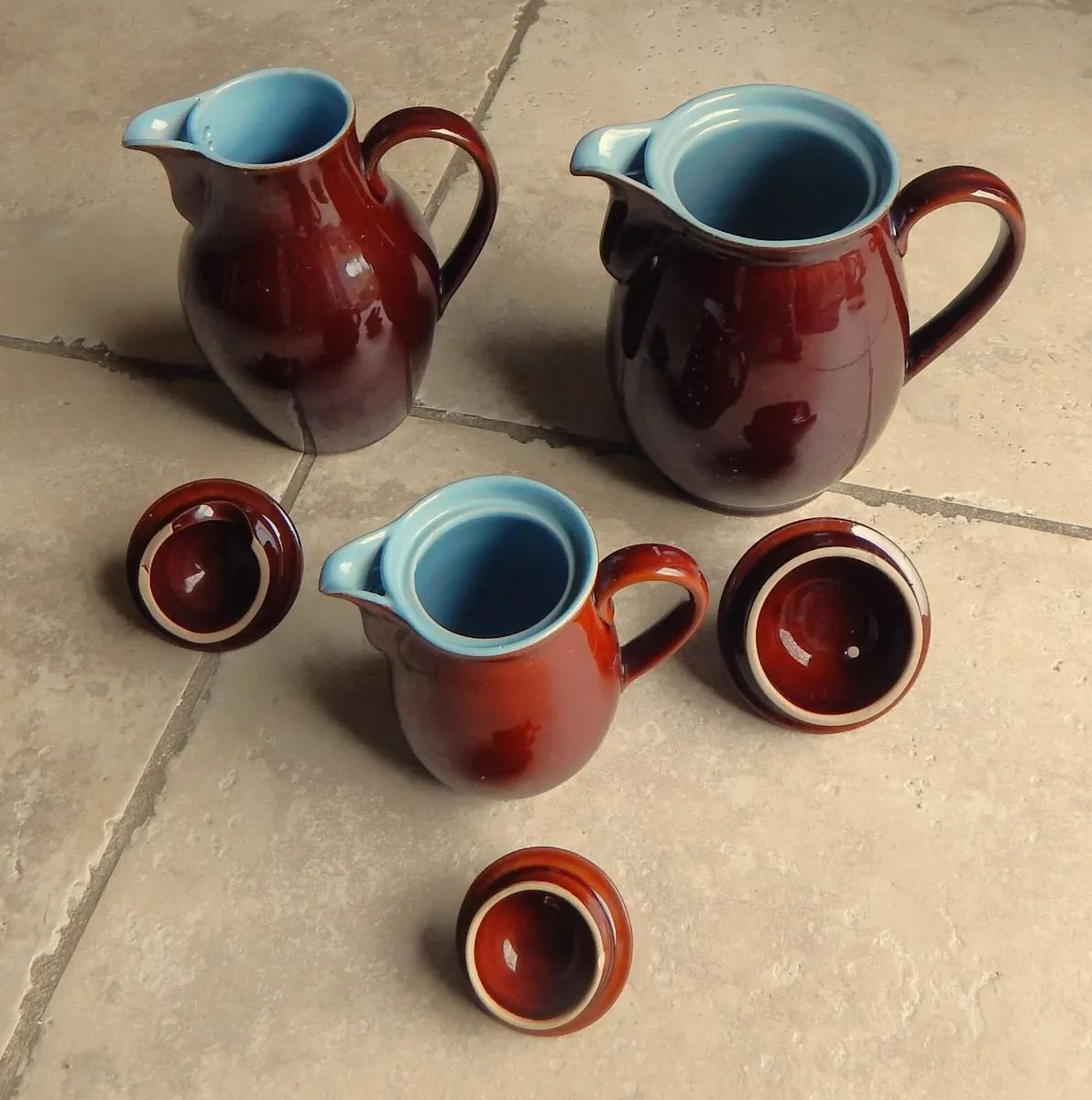 Collection of 3 Denby Stoneware Coffee/Tea Pots - Image 3