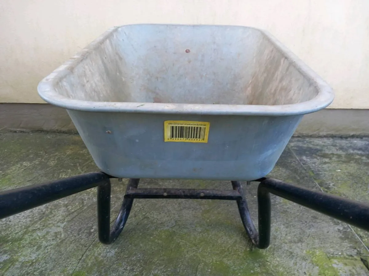 Galvanised wheelbarrow - Image 1