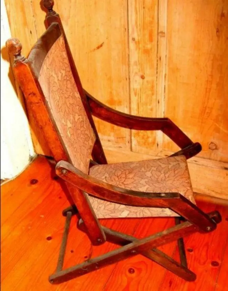 Vintage Victorian Childs Folding Chair - Image 2