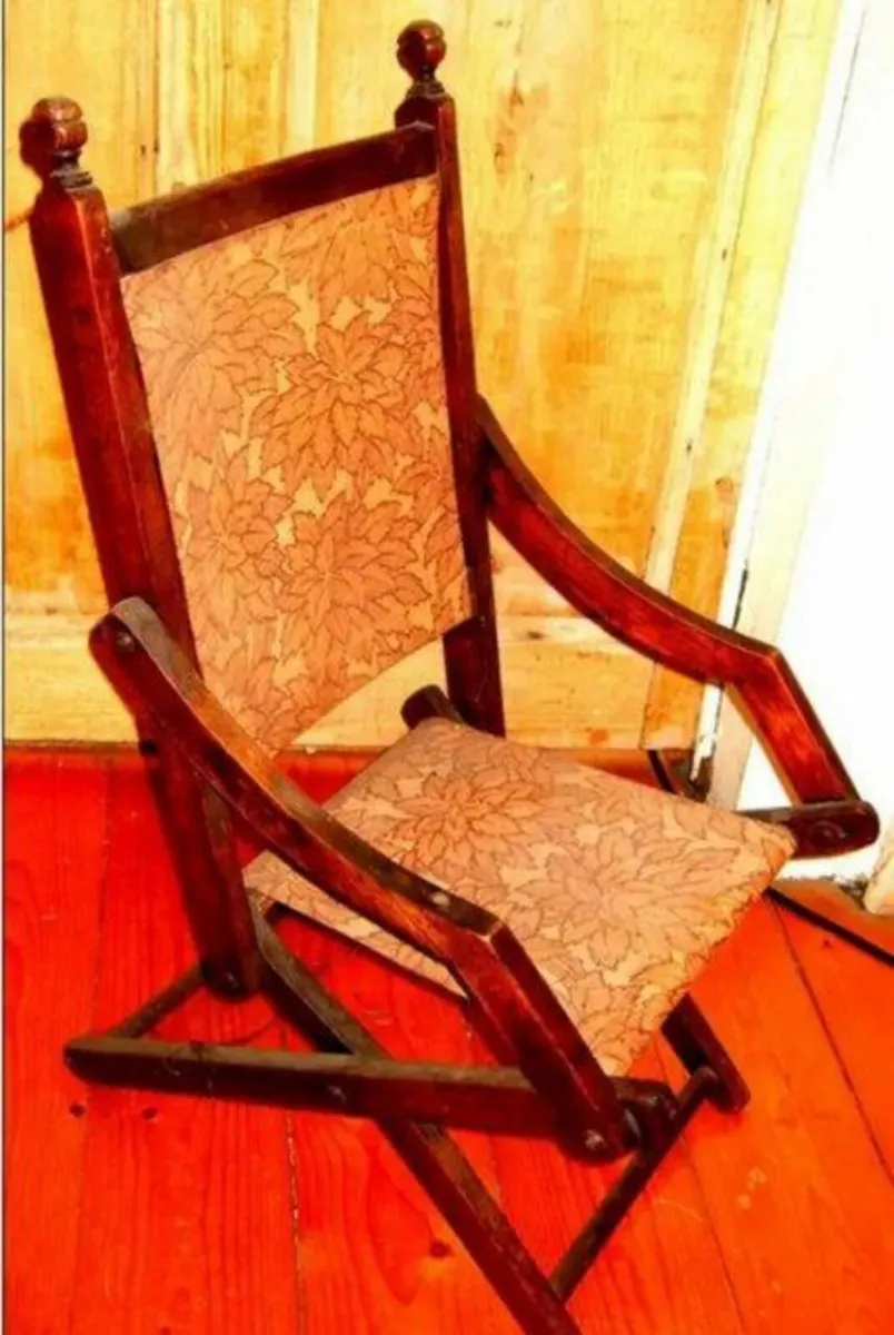 Vintage Victorian Childs Folding Chair - Image 1