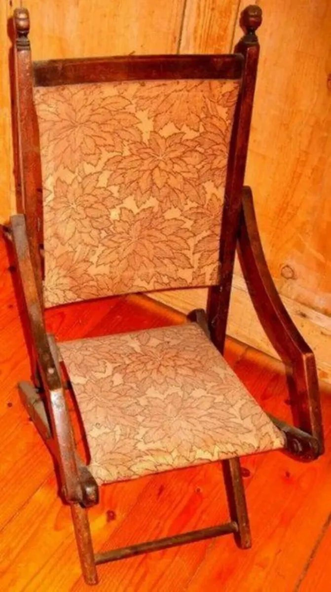 Vintage Victorian Childs Folding Chair - Image 3