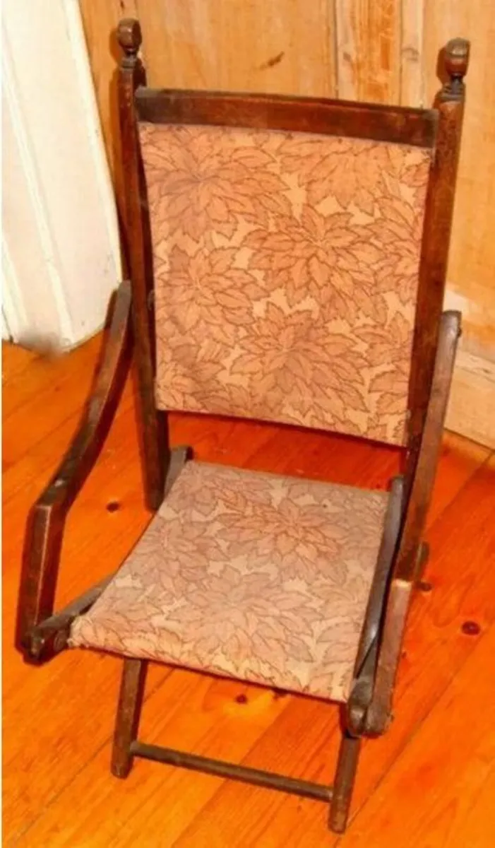 Vintage Victorian Childs Folding Chair - Image 4
