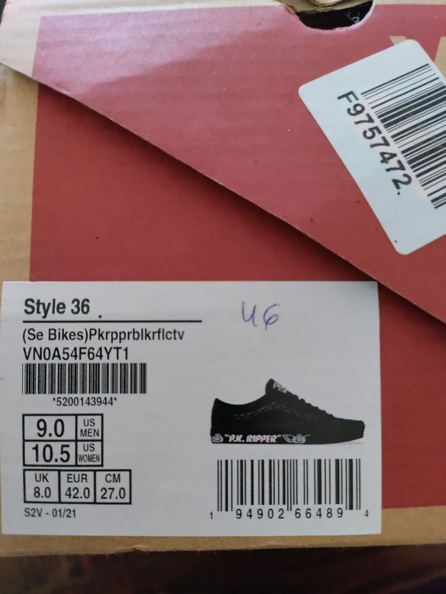 Vans x SE Bikes trainers 8uk New - Image 2