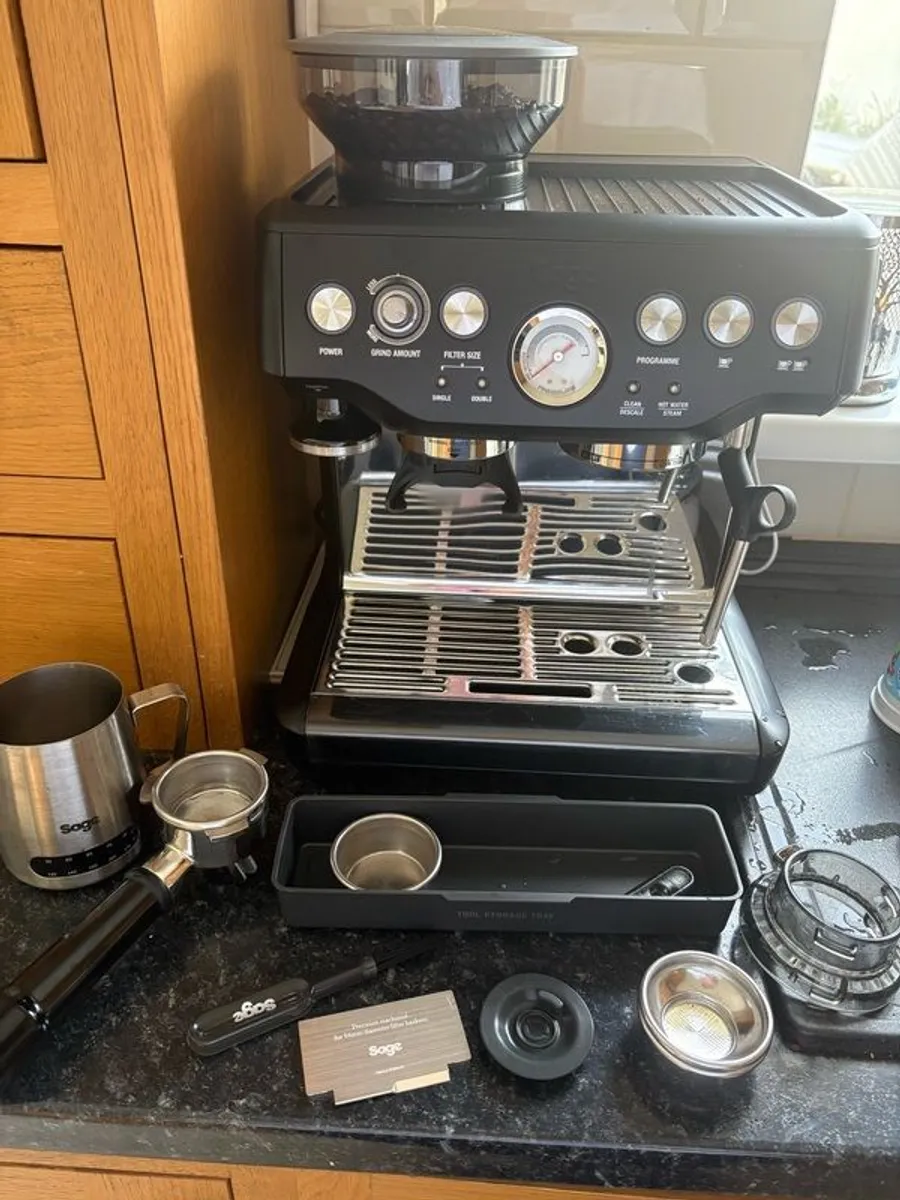 Brand new. Sage Barista Express Coffee Machine in Black Truffle. Just bought it! - Image 1
