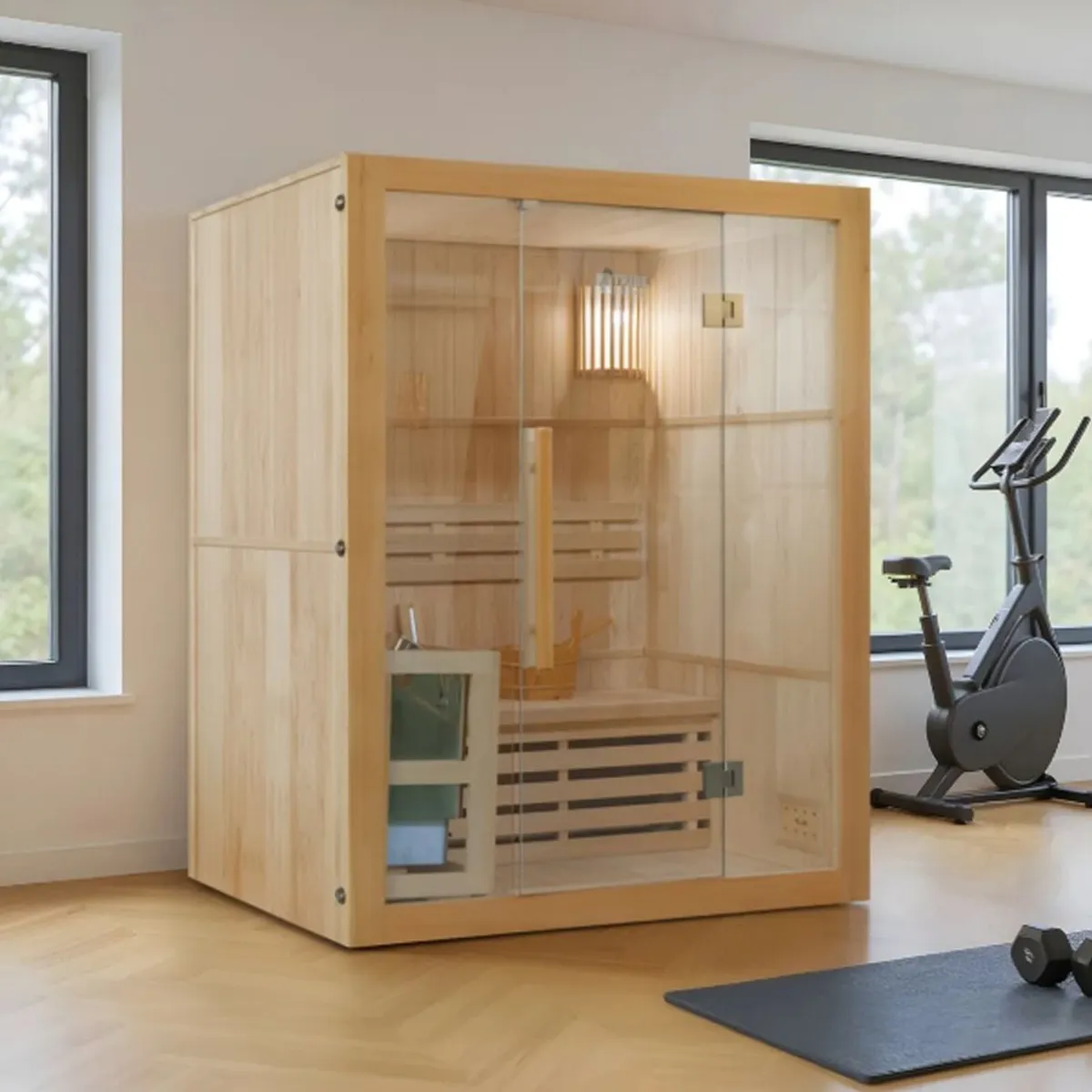 LISBON 3 - 2–3 Person Traditional Electric Sauna - Image 3