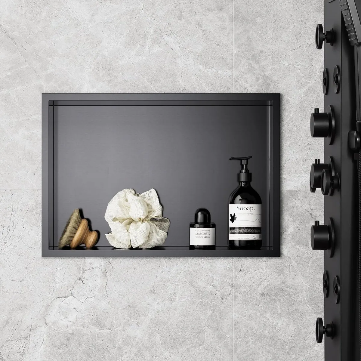 No Tile Shower Niche 45x30cm Stainless Steel - Image 1