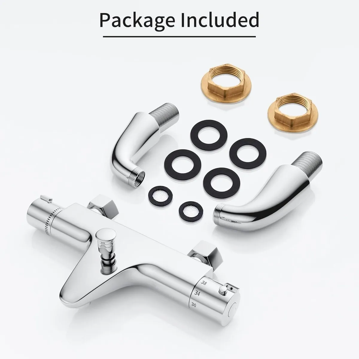 Thermostatic Bath Shower Mixer Tap with Temperatur - Image 4