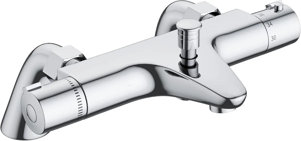 Thermostatic Bath Shower Mixer Tap with Temperatur - Image 1