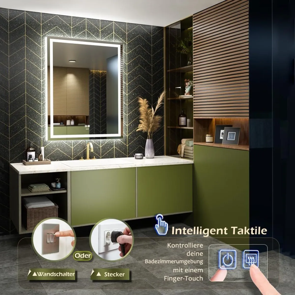 LED Bathroom Mirror Makeup Vanity Wall Mounted - Image 3