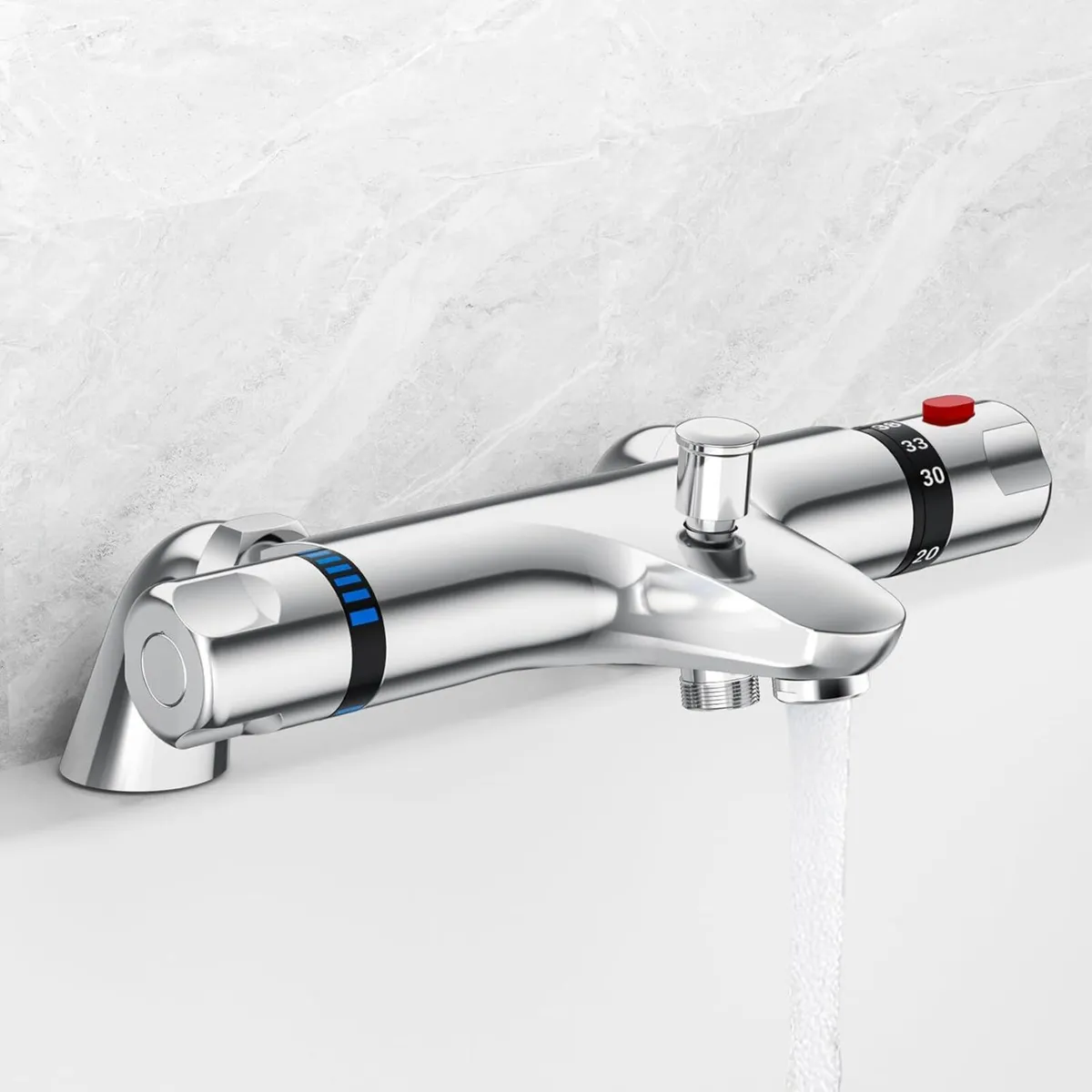 Thermostatic Bath Shower Mixer Tap - Anti-Scalding - Image 1