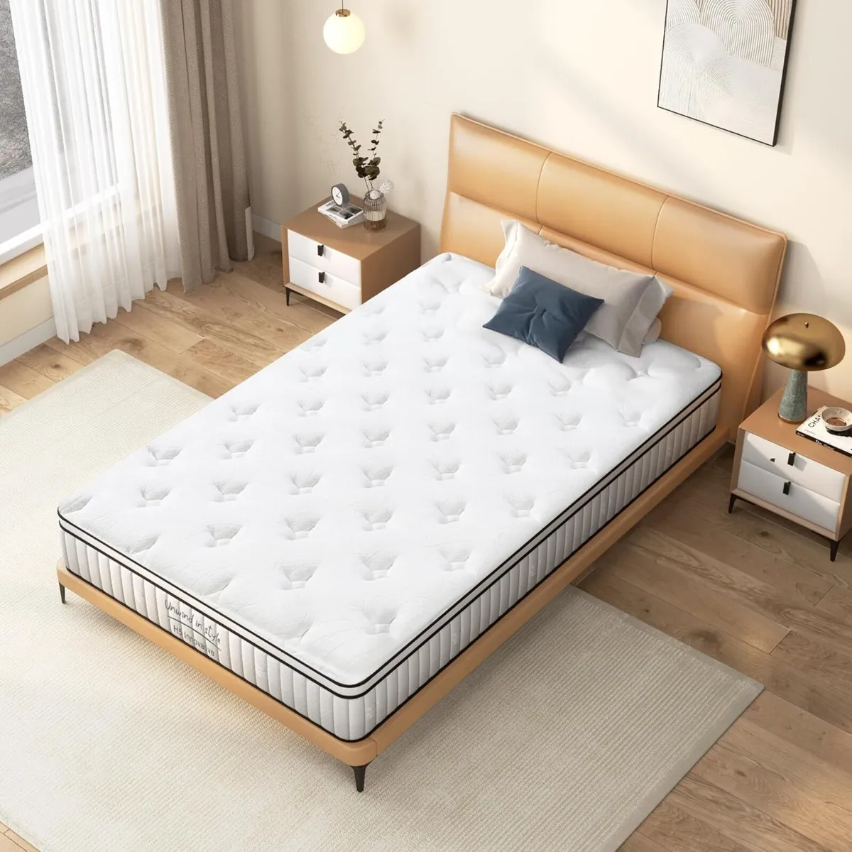 3FT Single Mattress Memory Foam Hybrid Bed - Image 2