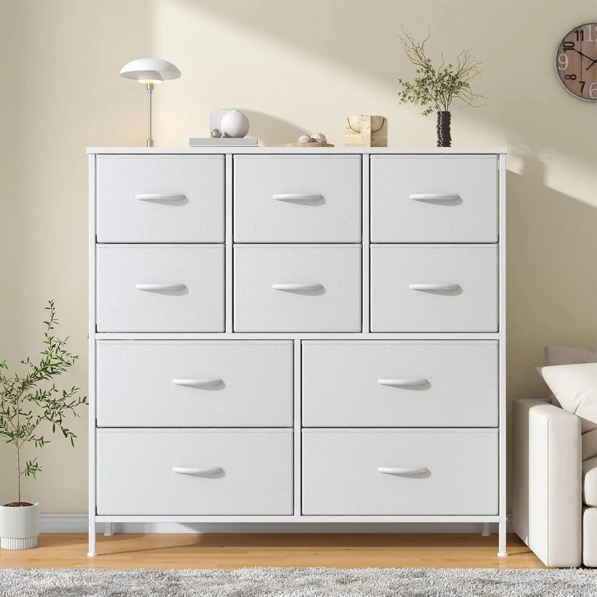 Chest of Drawers Bedroom Tall Dresser with 10 - Image 1