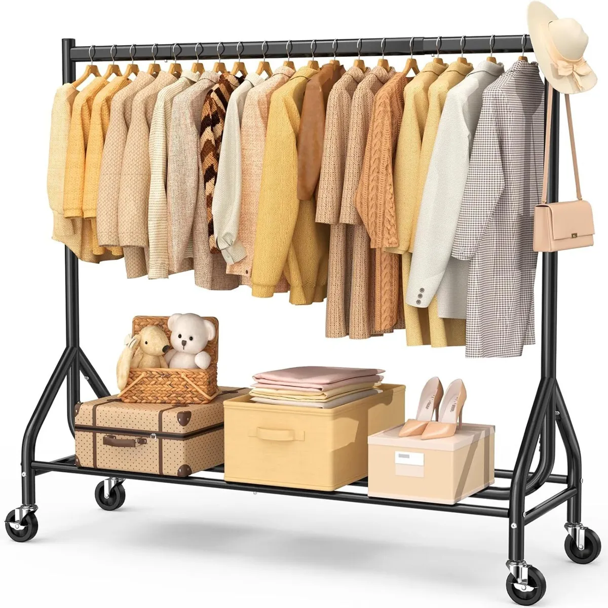 Heavy Duty Clothes Rail Load 180 KG 150 cm - Image 1