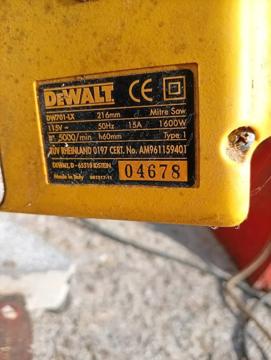 DeWalt chop saw - Image 2