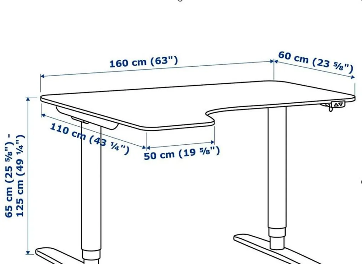Ikea Bekant Corner Desk - Image 2