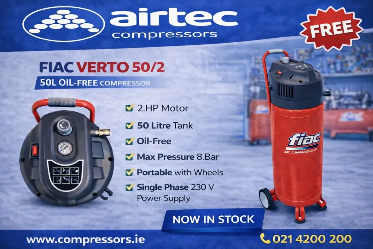 COMPRESSOR AB300 275L 3HP + FREE FIAC VERTO 50/2 - Image 4