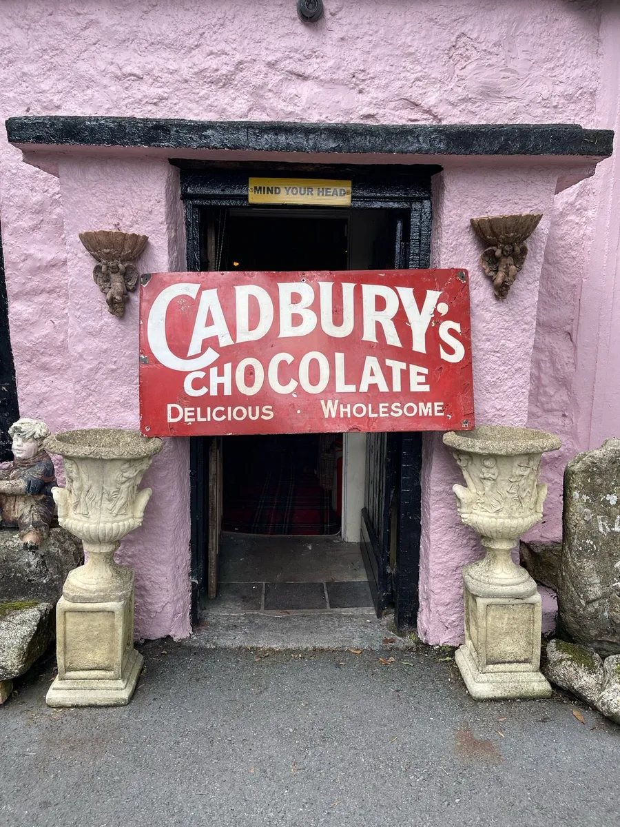 Original Cadbury chocolate enamel sign