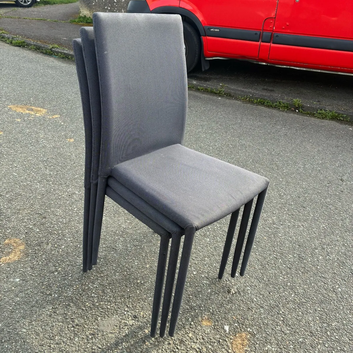 Glass Round Table and 3 Chairs - Image 3