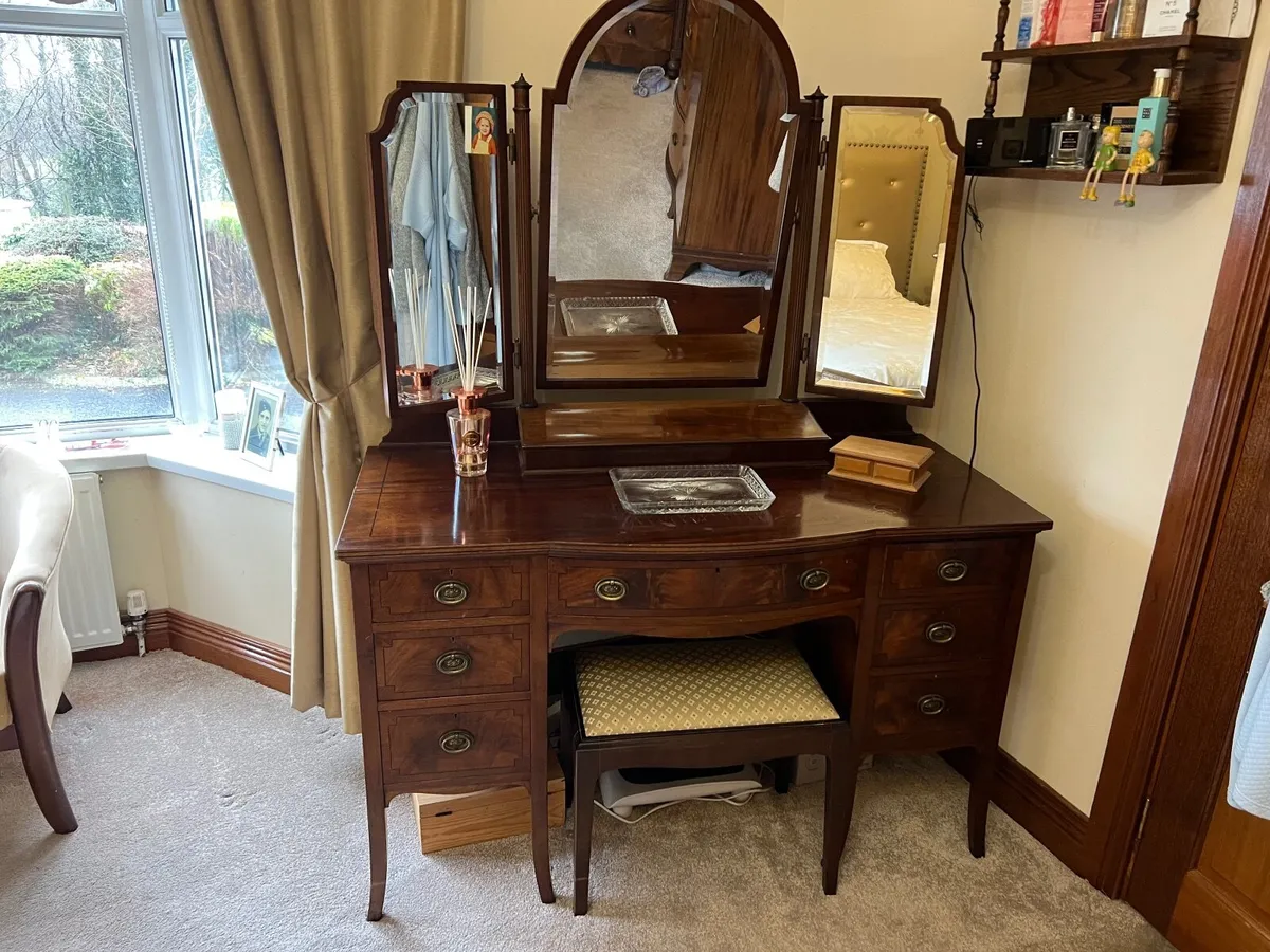 Antique Wardrobe and matching Dressing Table - Image 2