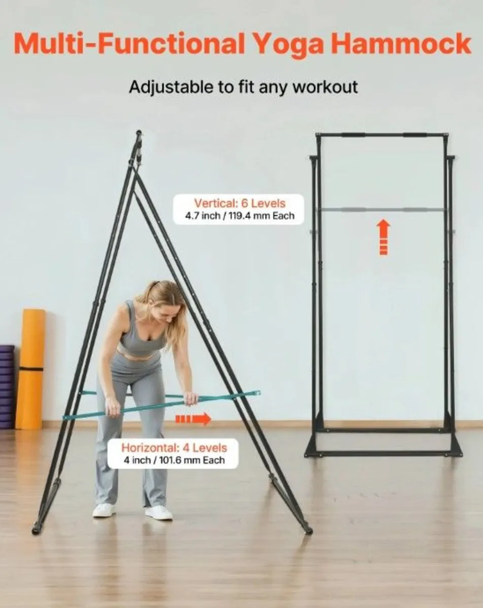 Aerial Yoga Frame Swing Stand with 6m Hammock - Image 4