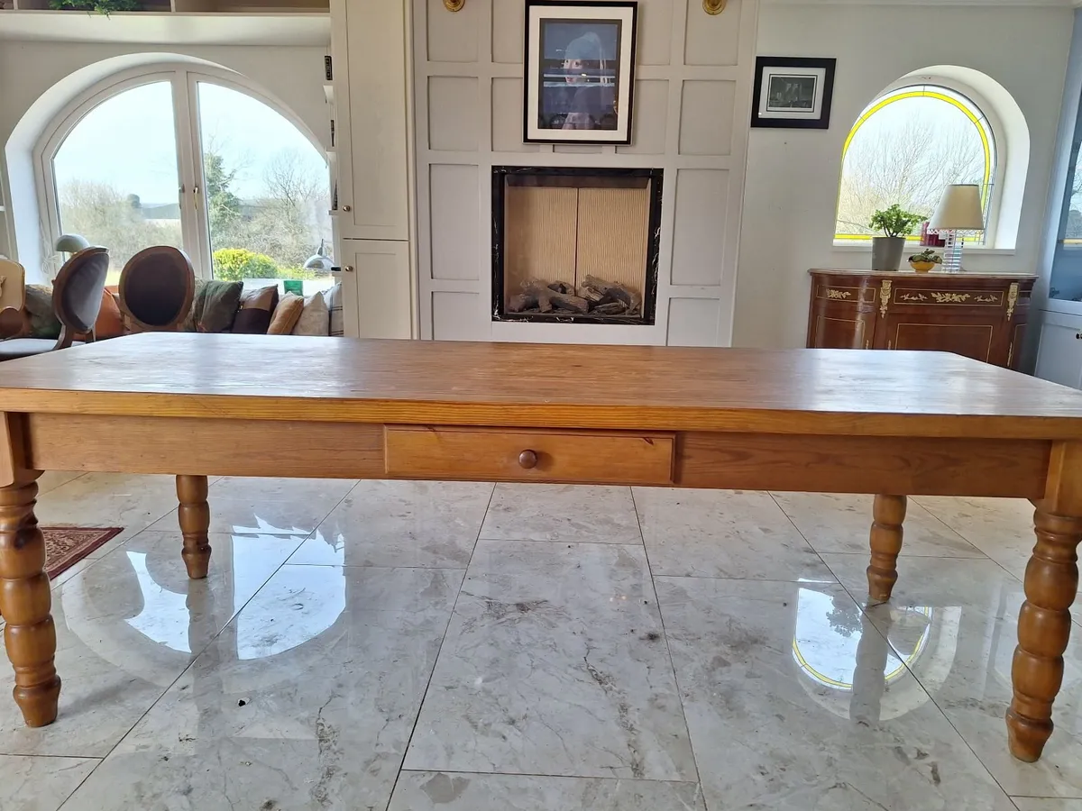 Solid heavy Authentic Farmhouse Table - Image 4
