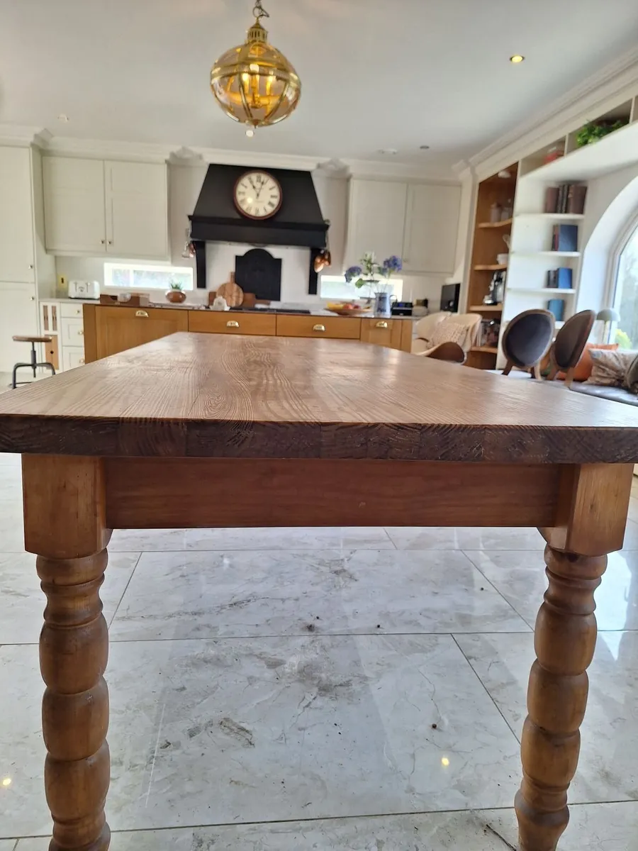 Solid heavy Authentic Farmhouse Table - Image 1