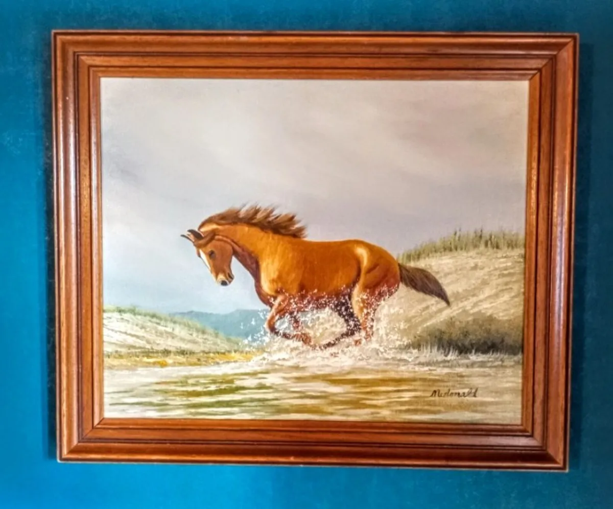 Lovely oil painting on canvas Mcdonald - Image 1