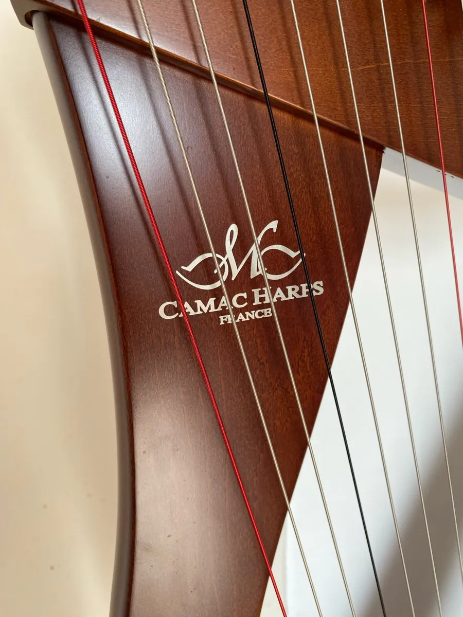 34 String Camac Hermine Harp Walnut - Image 4