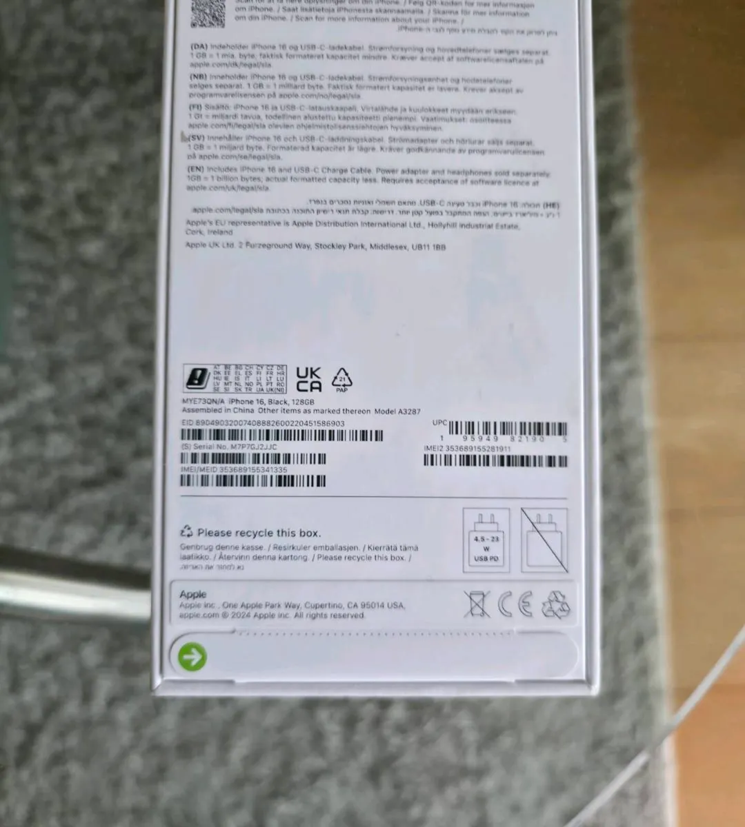 Apple Iphone 16 128GB IRISH - Image 2