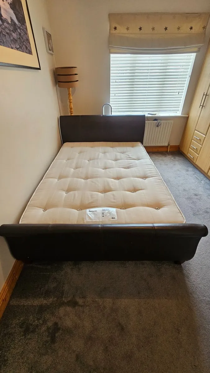 Double bed frame and mattress - Image 2