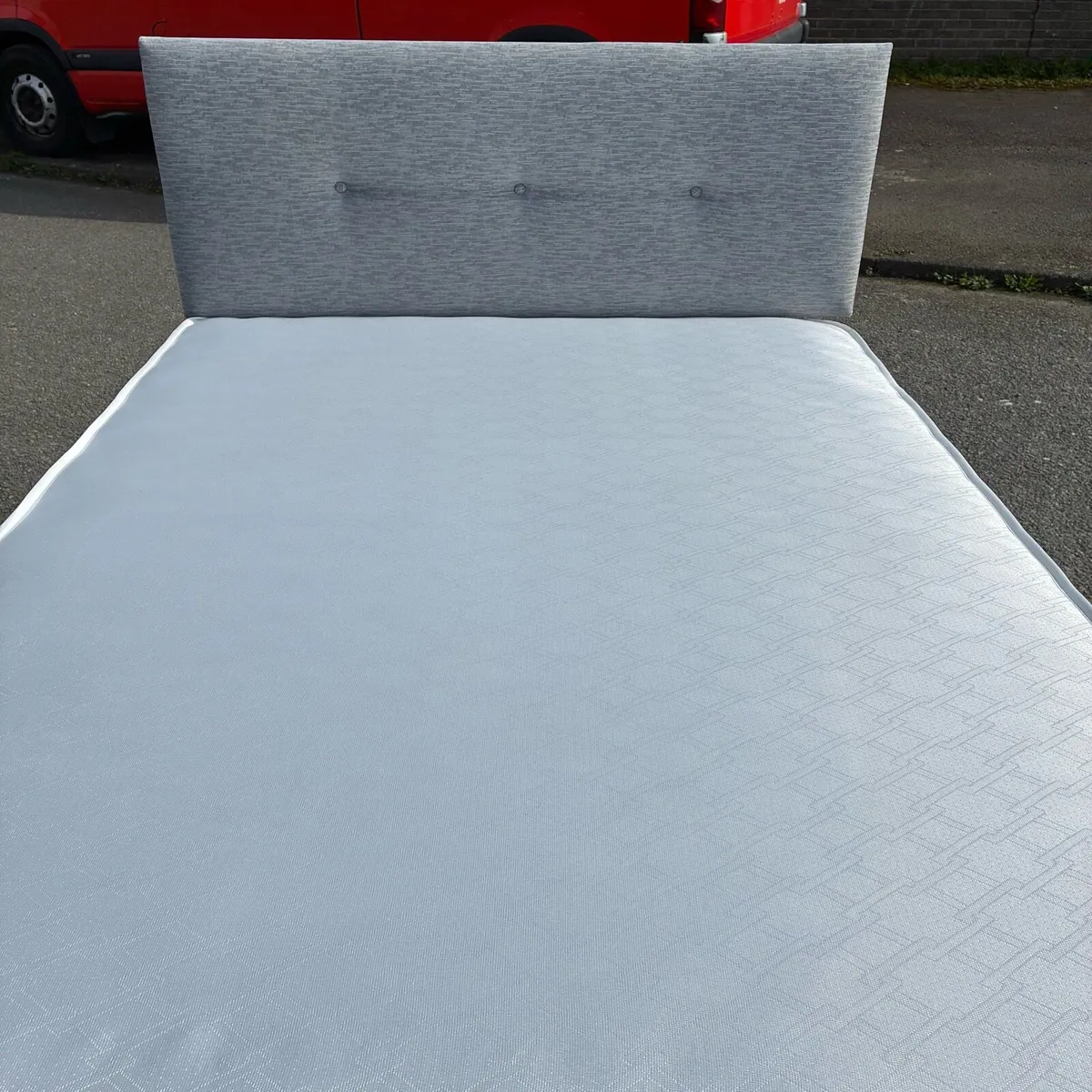 Grey double Bed - Image 4