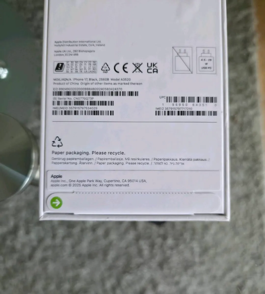 Apple Iphone 17 256GB IRISH - Image 2