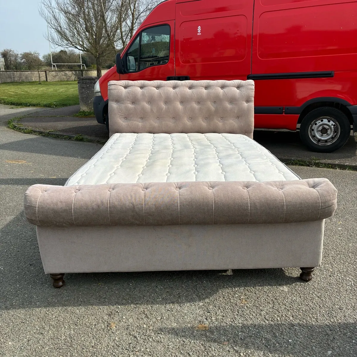 Fab! 5ft King bed frame & Mattress - Image 1