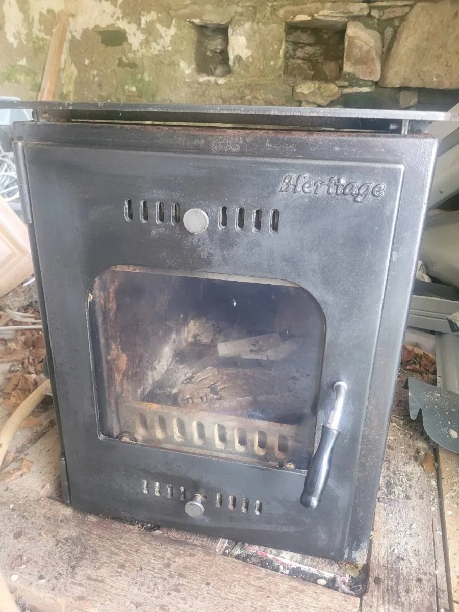 Insert stove with 20kw  back boiler - Image 1