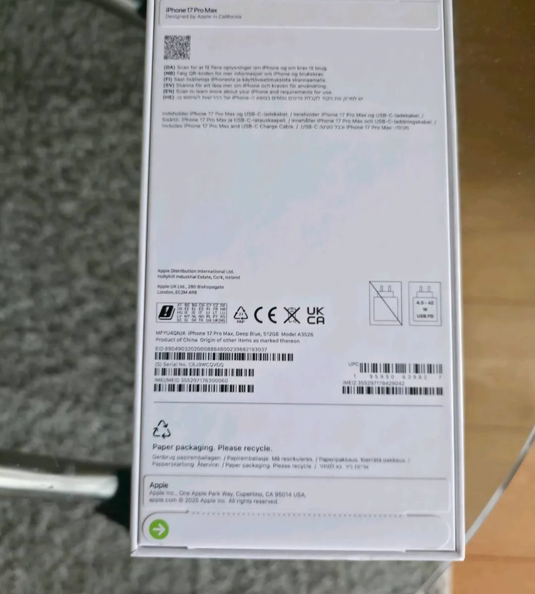 Apple Iphone 17 Pro Max 512GB IRISH - Image 2