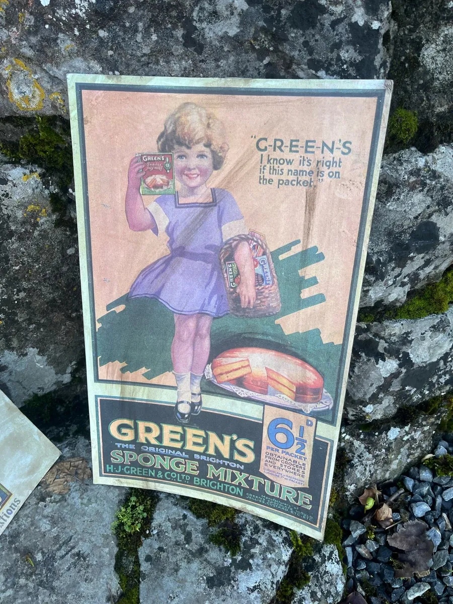 Vintage Irish Advertising Showcards - Image 2