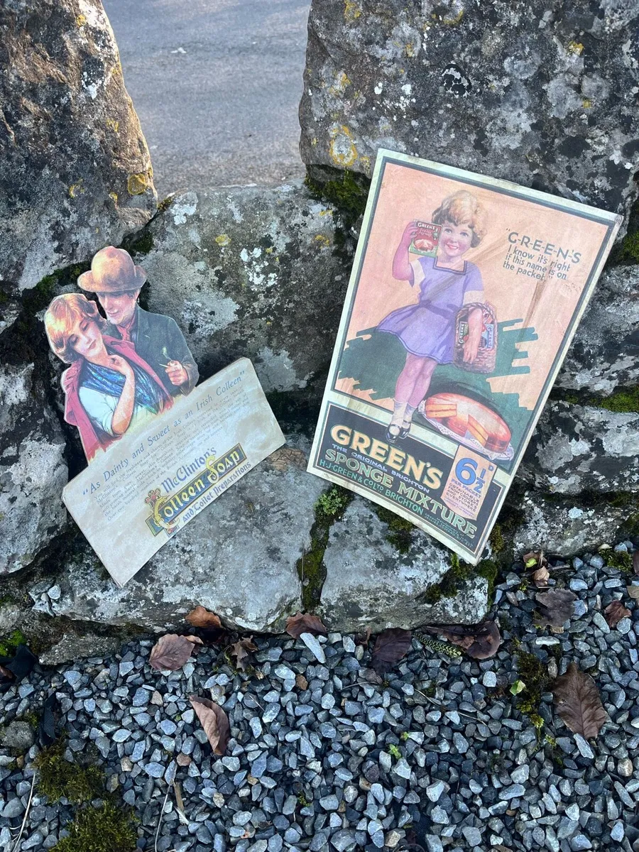 Vintage Irish Advertising Showcards - Image 1