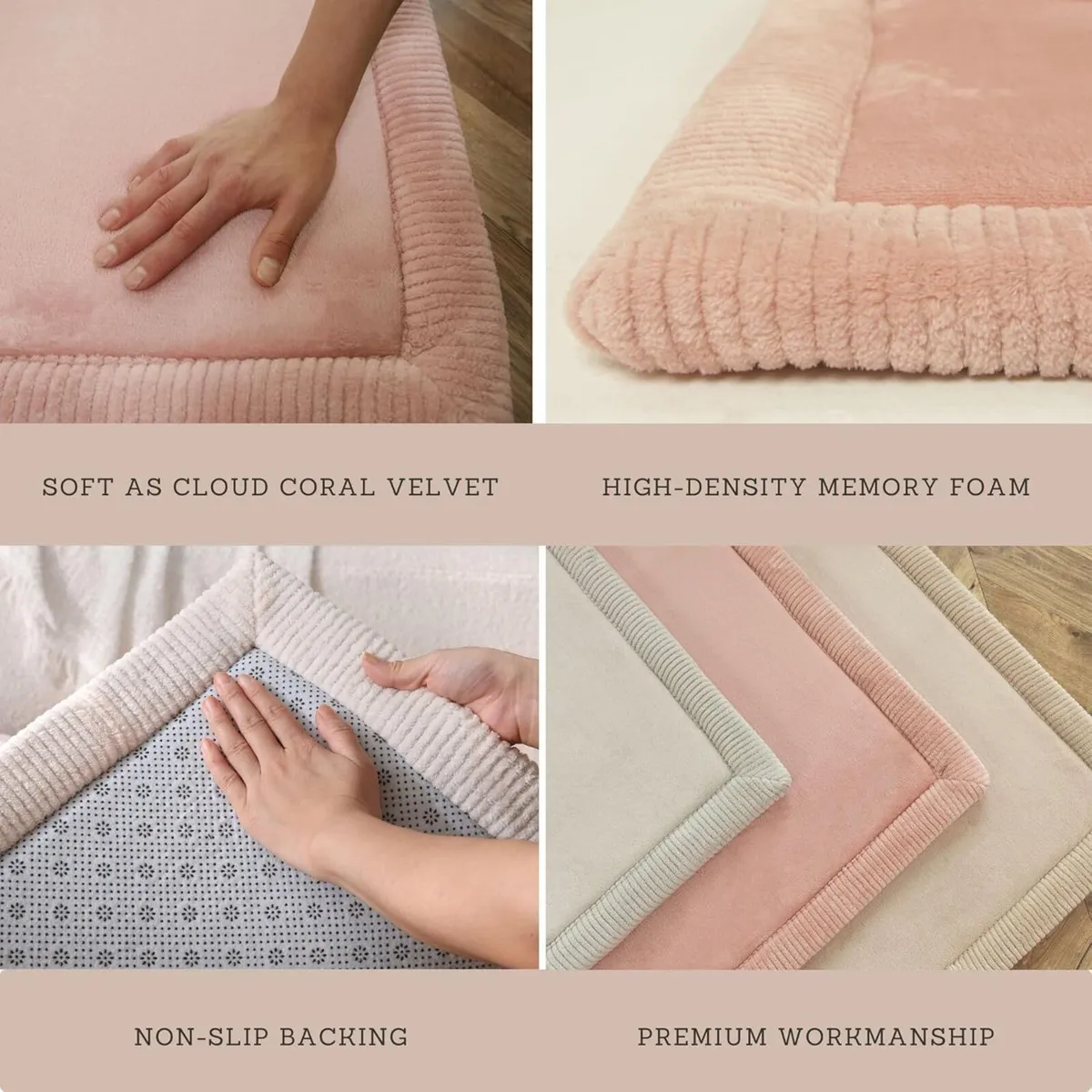 Premium Large Coral Velvet Baby Play Mat 200x150x2 - Image 4