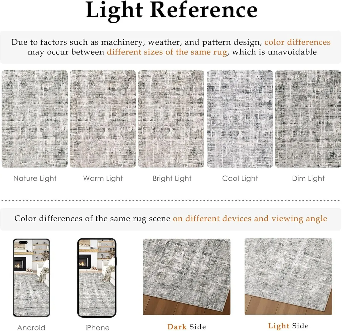 Rugs Living Room Grey Area Rug 200x300cm Bedroom - Image 2