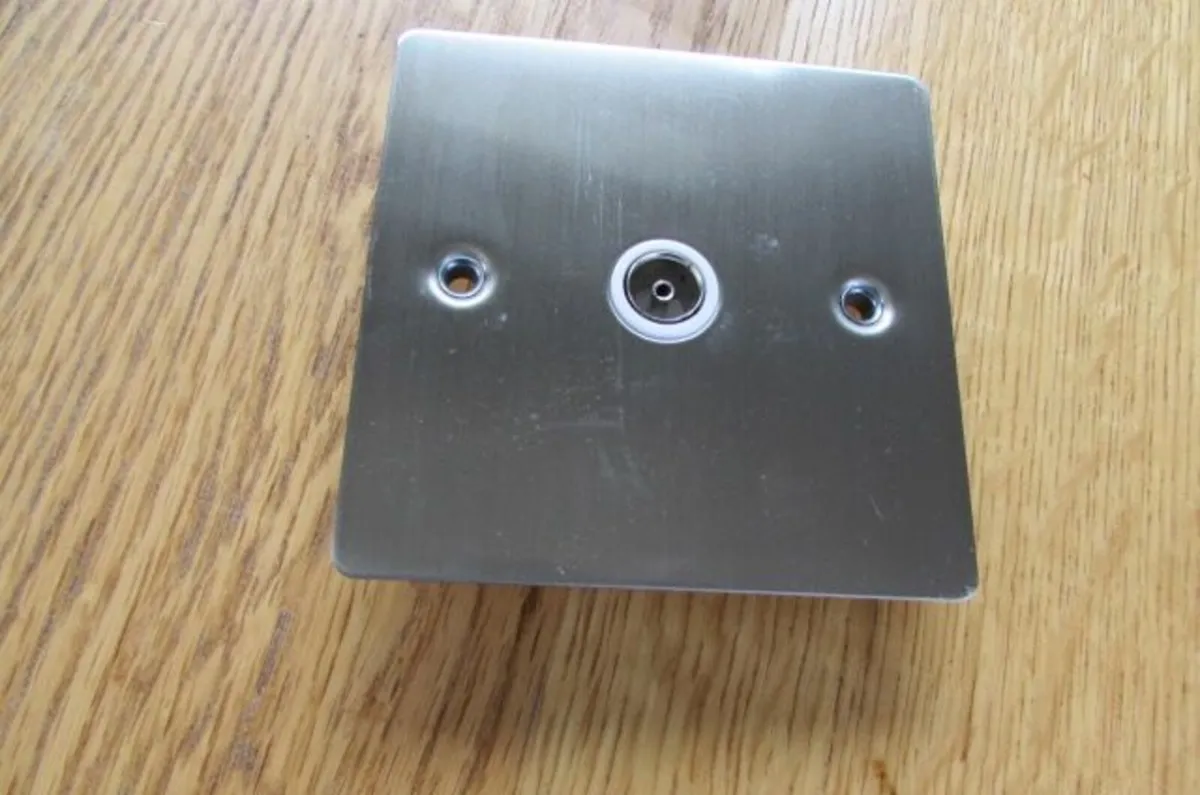 Chrome TV Single Socket x 2 for Sale - Image 2