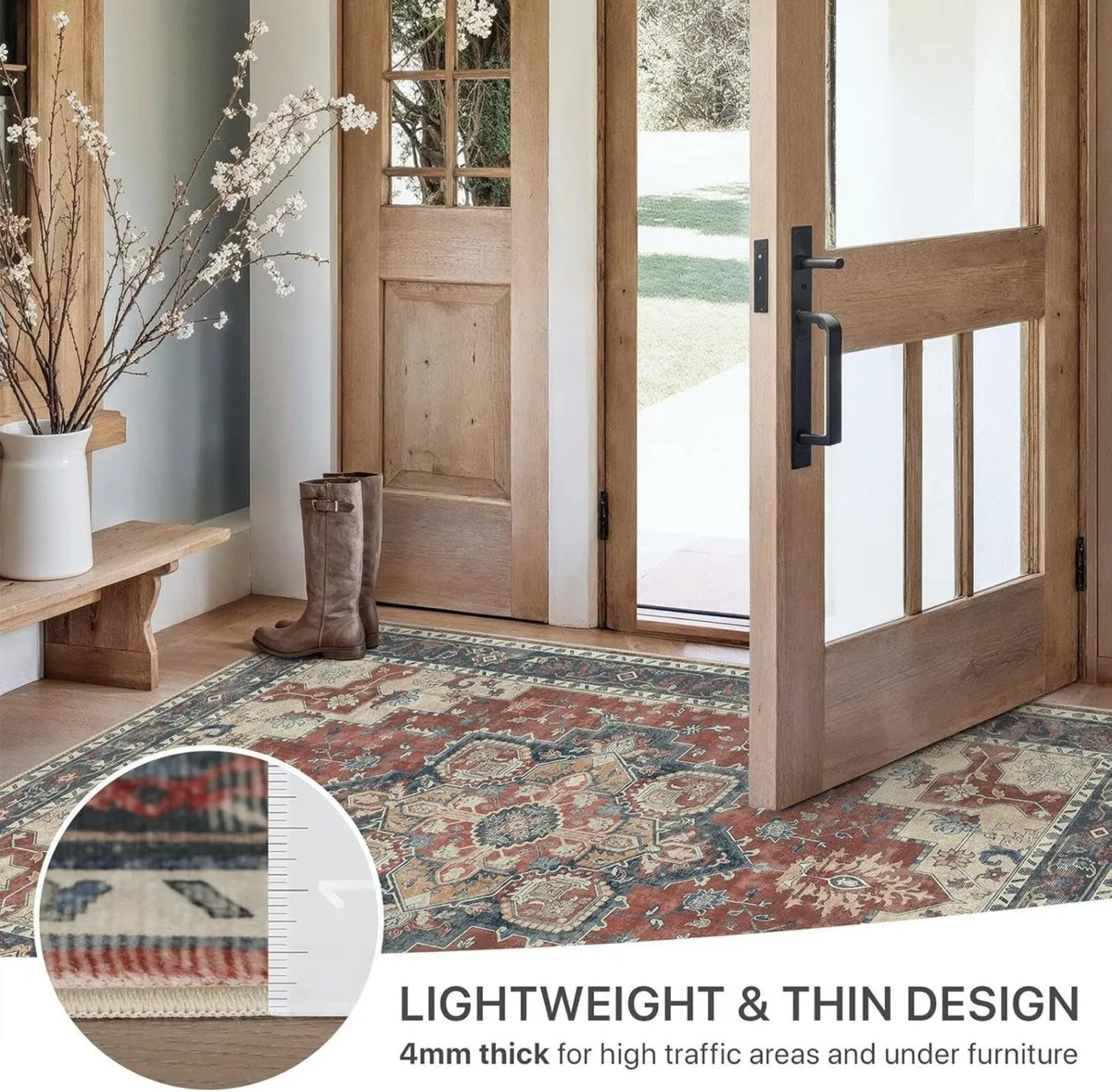 Large Washable Rugs for Living Room 200x290cm - Image 3