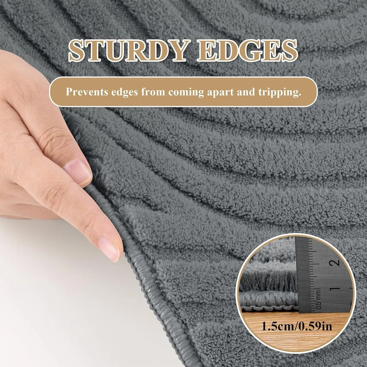 Round Large Rugs for Living Room 200cm Machine - Image 3