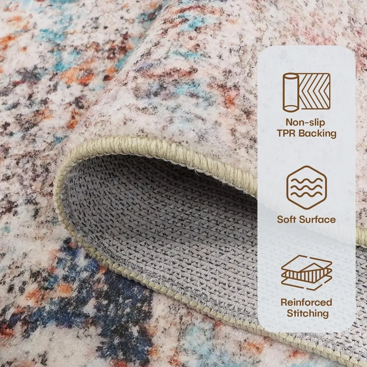 Living Room Rug 160x230 cm Large Non-Slip - Image 2