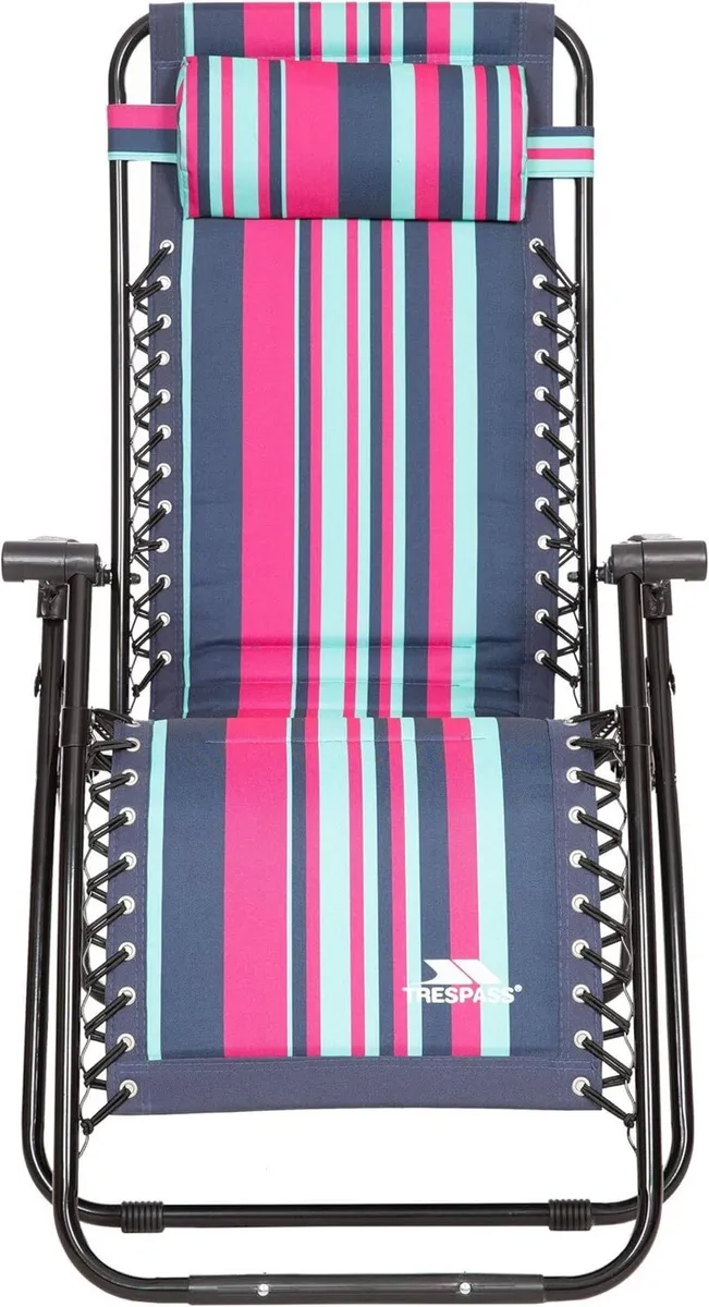 Padded Reclining Sun Lounger Summer Pool Patio - Image 4