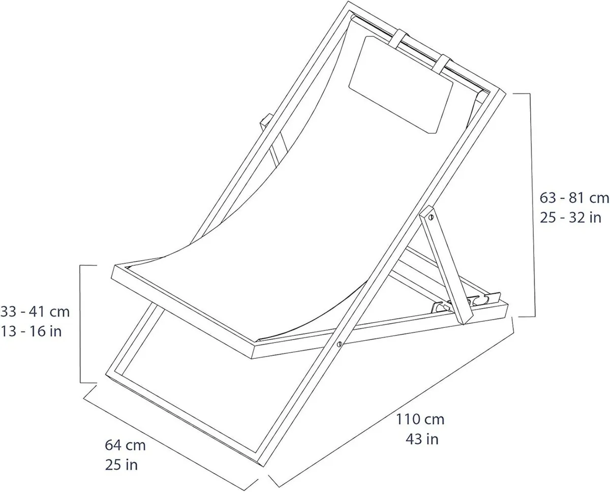 Newport lounger 3 Reclining seat with comfy - Image 3