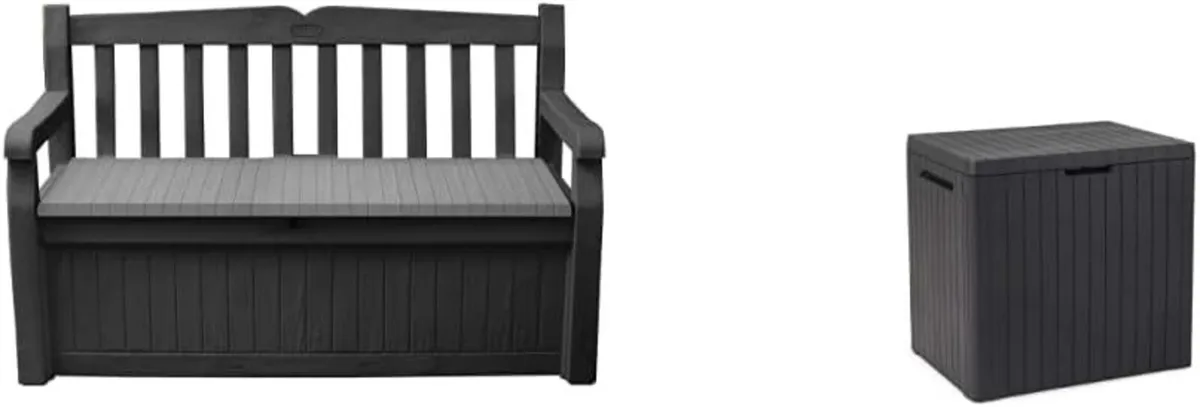 Eden Bench Outdoor Storage Box Garden Furniture - Image 1