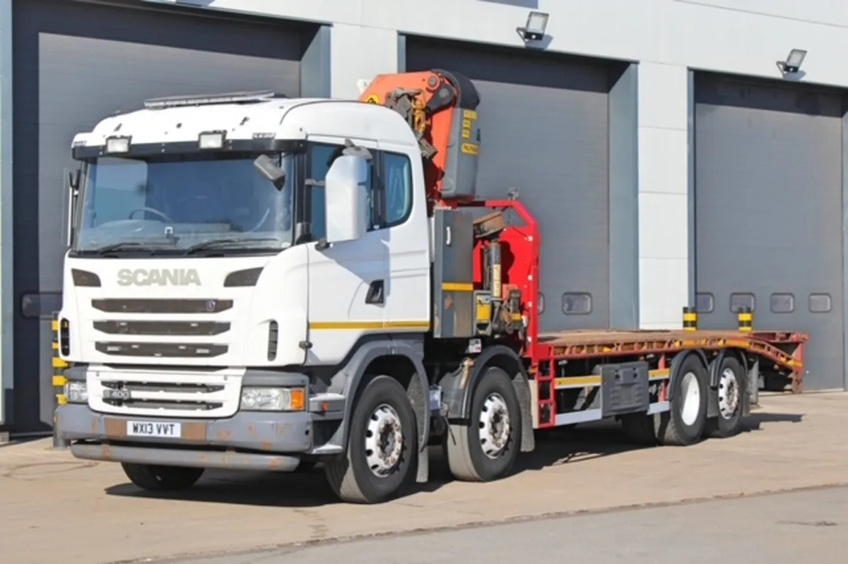 2013 SCANIA G400 8X2 BEAVERTAIL & PK40002-EH CRANE - Image 3